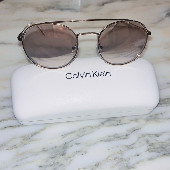 CALVIN Klein Aviator Gold Rim Sunglasses